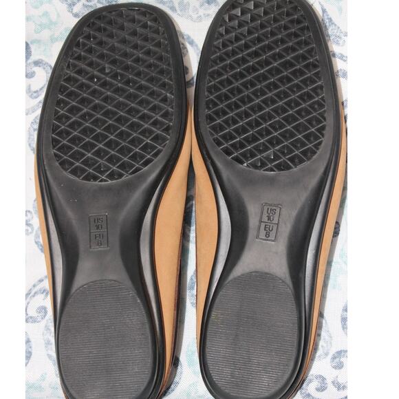 What's What by Aerosoles Size 10 Slip On‎ Mule Loafers Tan Leather - Picture 7 of 8